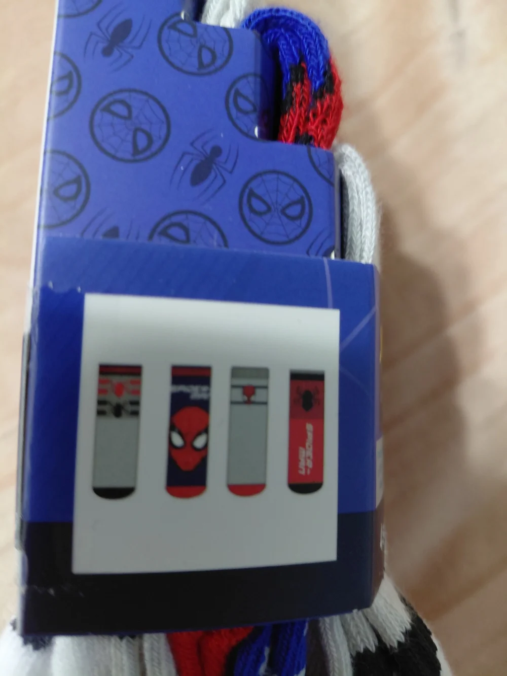 Primark Kids Spider-Man 4-Pack Socks - Red, White, Black, Blue